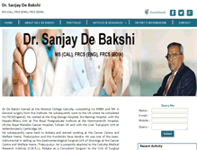 Tablet Screenshot of drsanjaydebakshi.org